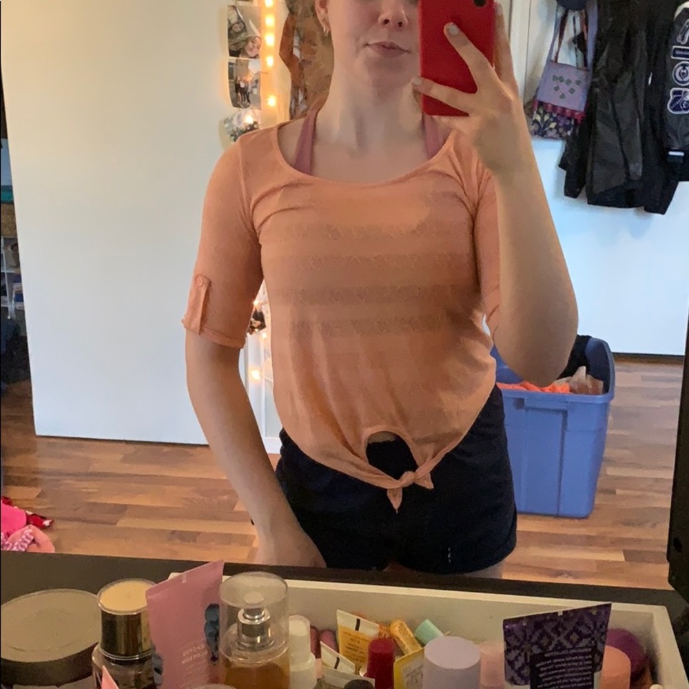 Coral shirt